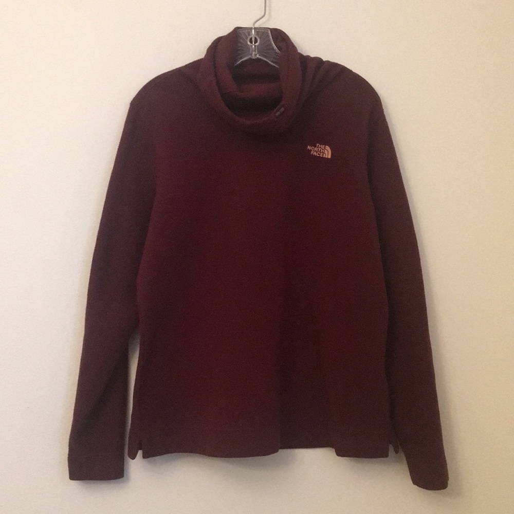 Maroon Cowl Neck Northface Fleece